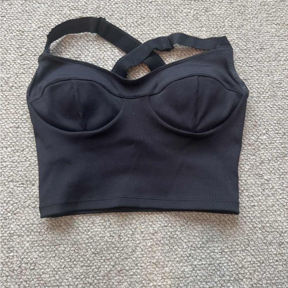 NYLORA Black Supportive Bra with Molded Cups